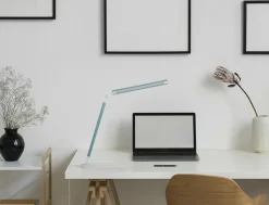 Dzieci Sklep Kaja Turkusowa lampka biurkowa, wbudowany LED K-MT-206 ZIELONY z serii NIKO