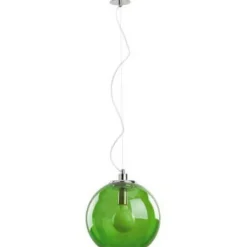 Discount Żyrandol z zielonym kloszem AL 16560 KULA ZIELONA | Kaja Oświetlenie Żyrandole Nowoczesne