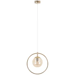 Sklep Kaja Złota lampa wisząca, geometryczna, z obręczą K-5395 z serii SVEN