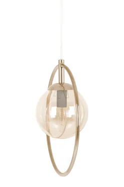 Sklep Kaja Złota lampa wisząca, geometryczna, z obręczą K-5395 z serii SVEN