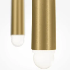 New Złota lampa wisząca, trzy zwisy MOD132PL-L18BSK z serii CASCADE Żyrandole Nowoczesne