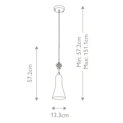 Outlet Złota lampa wisząca z ozdobą ETOILE-P-S-AB z serii ETOILE Żyrandole Nowoczesne